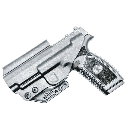 Black, Right Hand Inside Waistband (IWB) Holster for the FN Reflex XL MRD with a Monoblock and Modwing