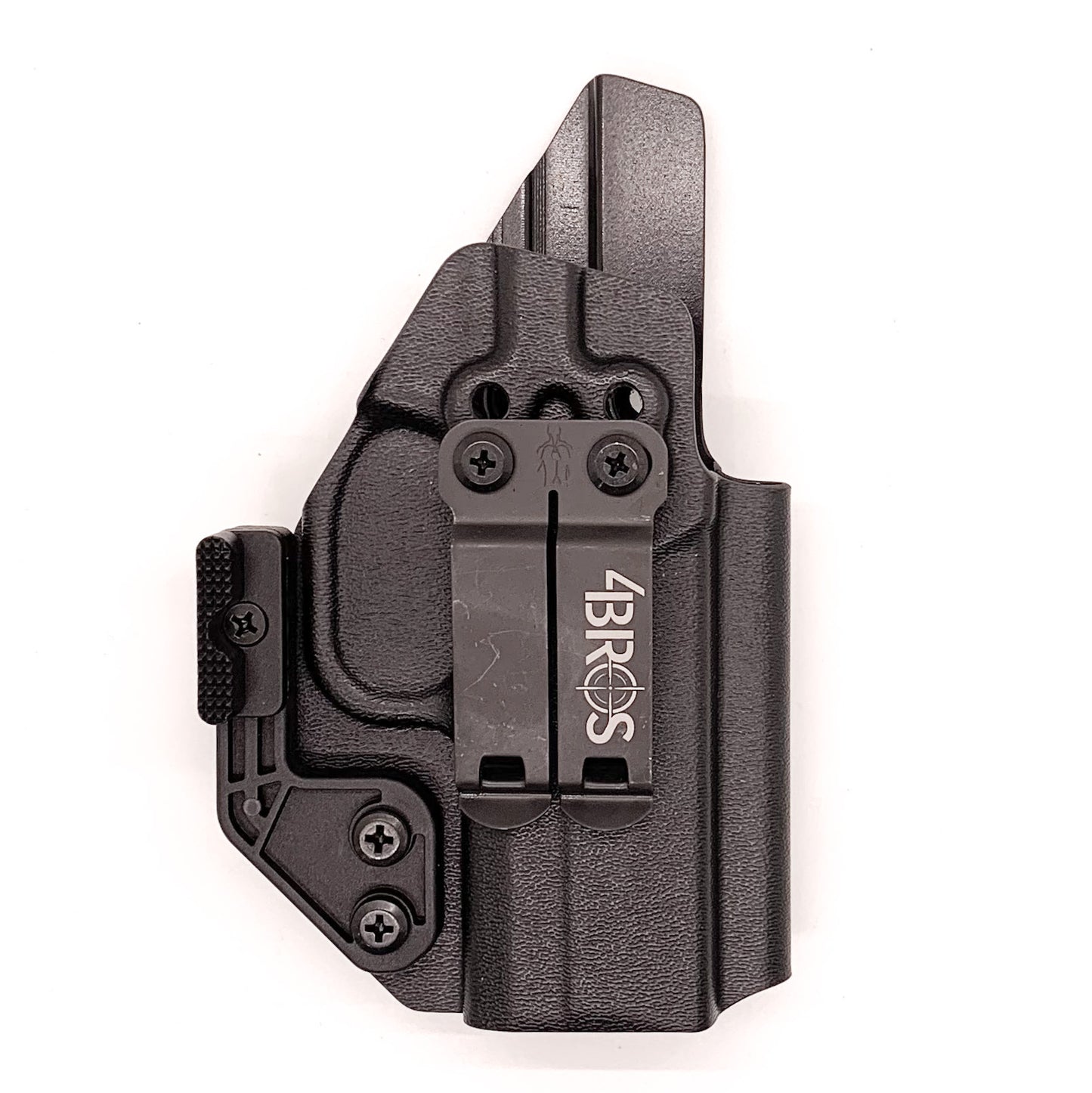 Inside Waistband Taco Style Holster designed to fit the FN 509 Compact Our holsters are vacuum formed with a precision machined mold designed from a CAD model of the actual firearm. Each holster is formed, trimmed, and folded in-house. Final fit and function tests are done with the actual pistol to ensure the holster fits the 