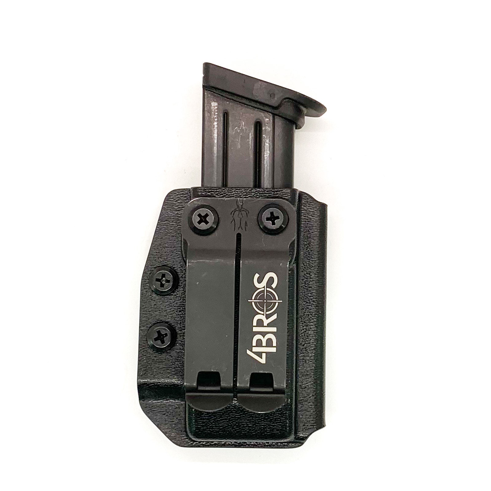 For the best, Inside Waistband IWB AIWB FN 509 9mm magazine carrier, holster, & pouch for the Sig P320, P365, P365XL, Glock 17, 17L, 19, 22, 23, 26, 27, 34, 35, 45, 31, 32, 33, .357 Sig, 9mm & 40 Walther, Smith & Wesson, Arex, H&K, and 509, 509T, LS EDGE FN magazines, shop Four Brothers Holsters. 4BROS, Made in the USA