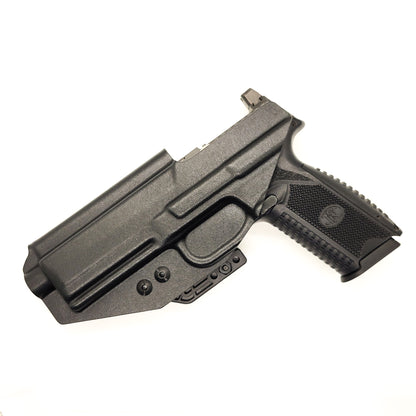 For the best Inside Waistband IWB Taco Style Holster for the FN 509 standard and 509 Tactical versions with the Apex 5.00" Slide and FN 509 LS Edge, shop Four Brothers Holsters 4BROS. Adjustable retention High sweat guard. The holster may fit a standard 509 Tactical pistol with a compensator. Made in the USA