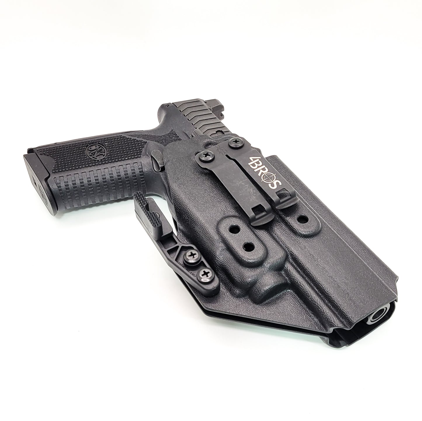 For the best IWB Kydex Inside Waistband Holster for the  FN 509 LS Edge & Apex Tactical 5.00" slide & Streamlight TLR-8 or 8A, shop Four Brothers Holsters. 