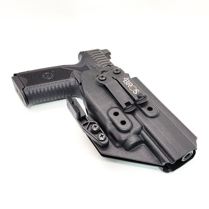 For the best IWB Kydex Inside Waistband Holster for the  FN 509 LS Edge & Apex Tactical 5.00" slide & Streamlight TLR-8 or 8A, shop Four Brothers Holsters. 