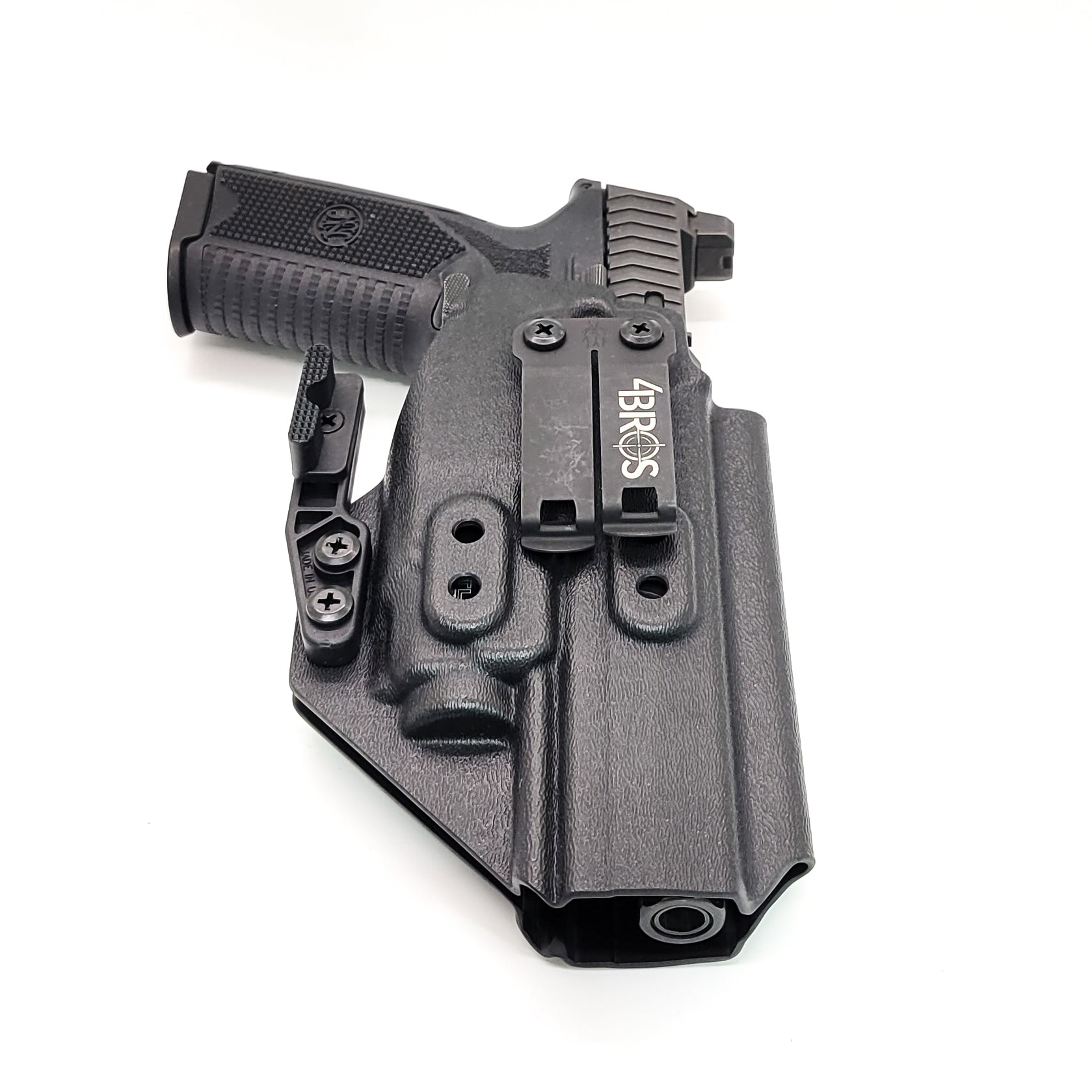 For the best IWB Kydex Inside Waistband Holster for the  FN 509 LS Edge & Apex Tactical 5.00" slide & Streamlight TLR-8 or 8A, shop Four Brothers Holsters. 