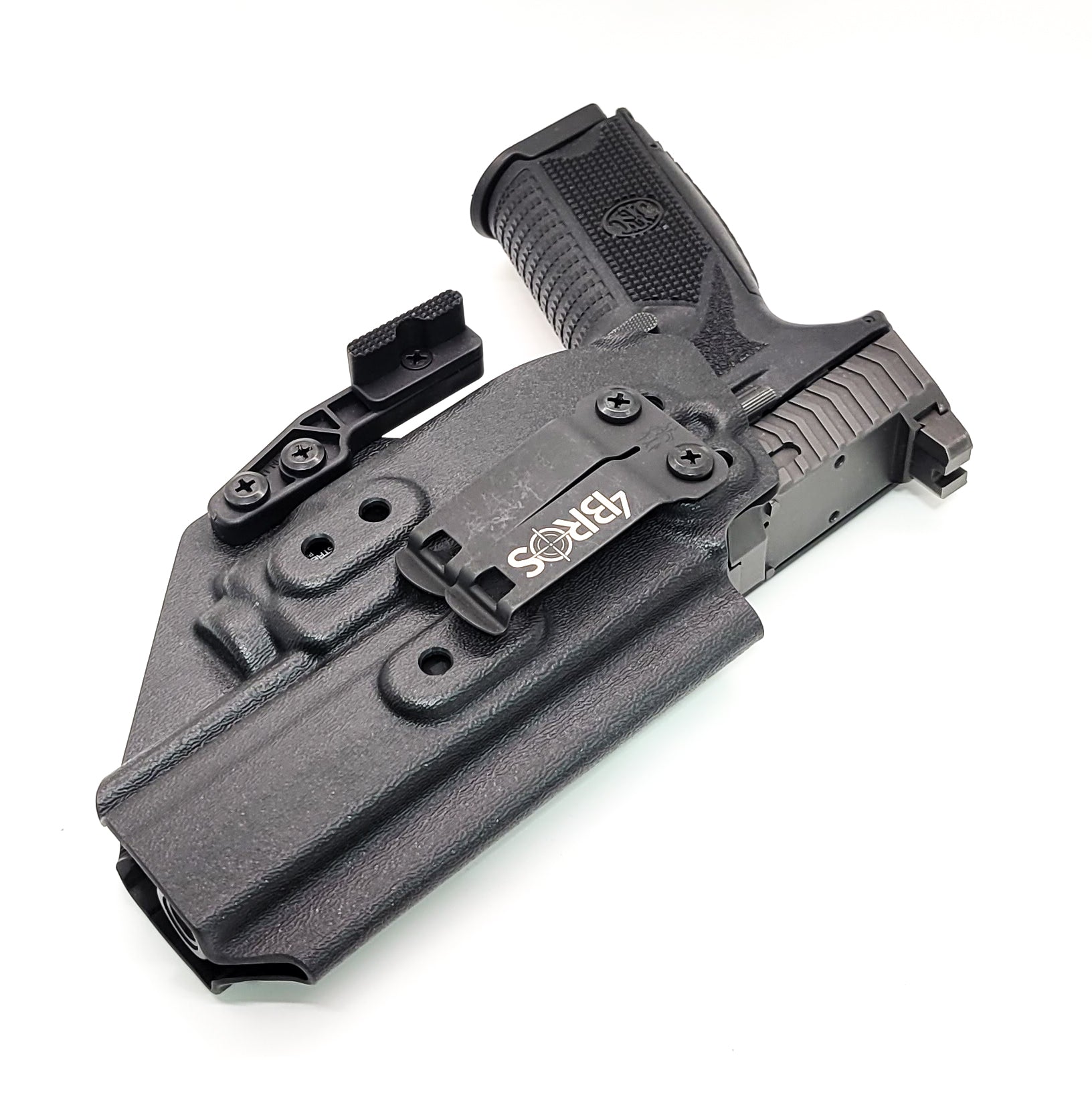 For the best IWB Kydex Inside Waistband Holster for the  FN 509 LS Edge & Apex Tactical 5.00" slide & Streamlight TLR-8 or 8A, shop Four Brothers Holsters. 