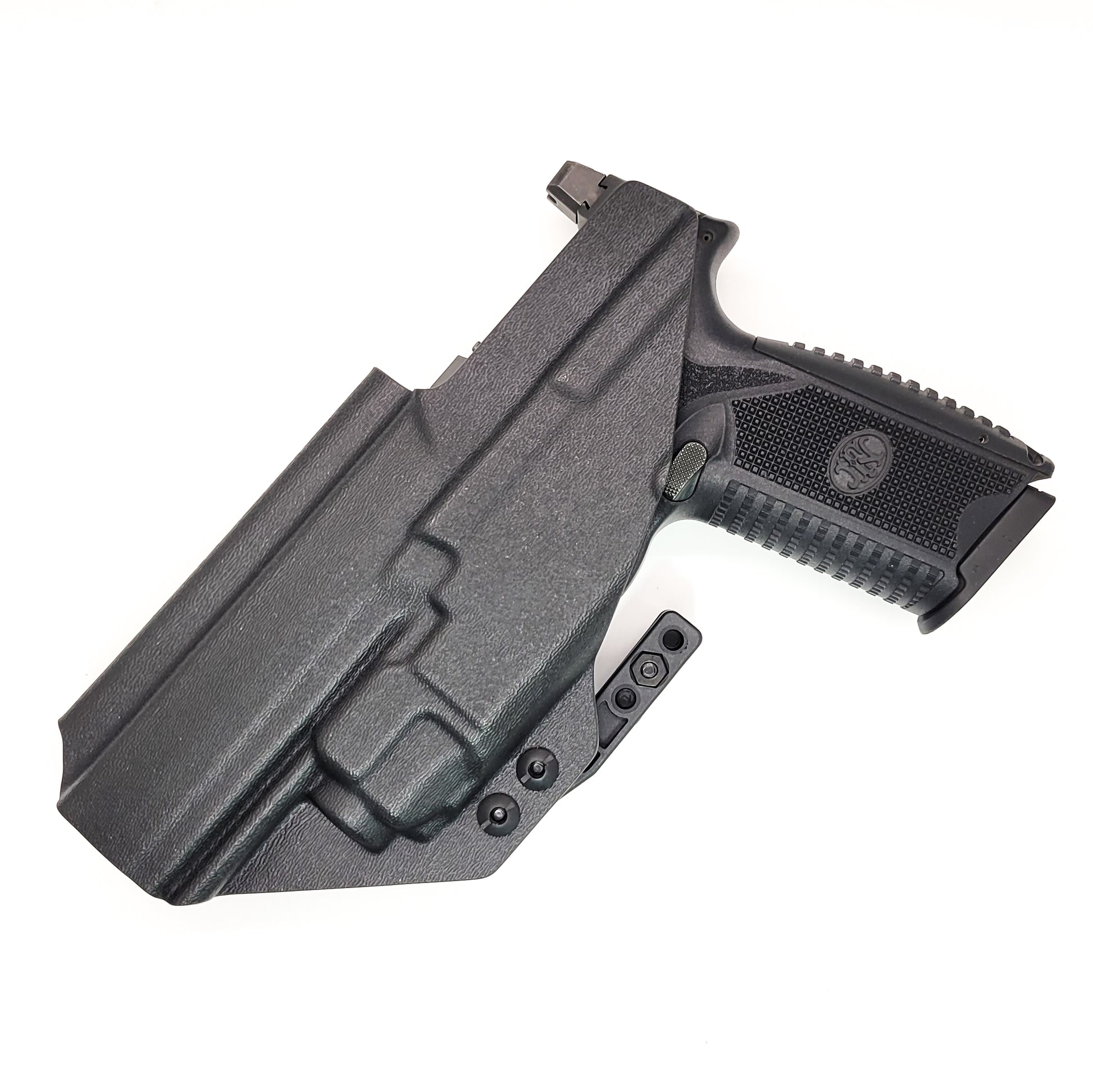 For the best IWB Kydex Inside Waistband Holster for the  FN 509 LS Edge & Apex Tactical 5.00" slide & Streamlight TLR-8 or 8A, shop Four Brothers Holsters. 