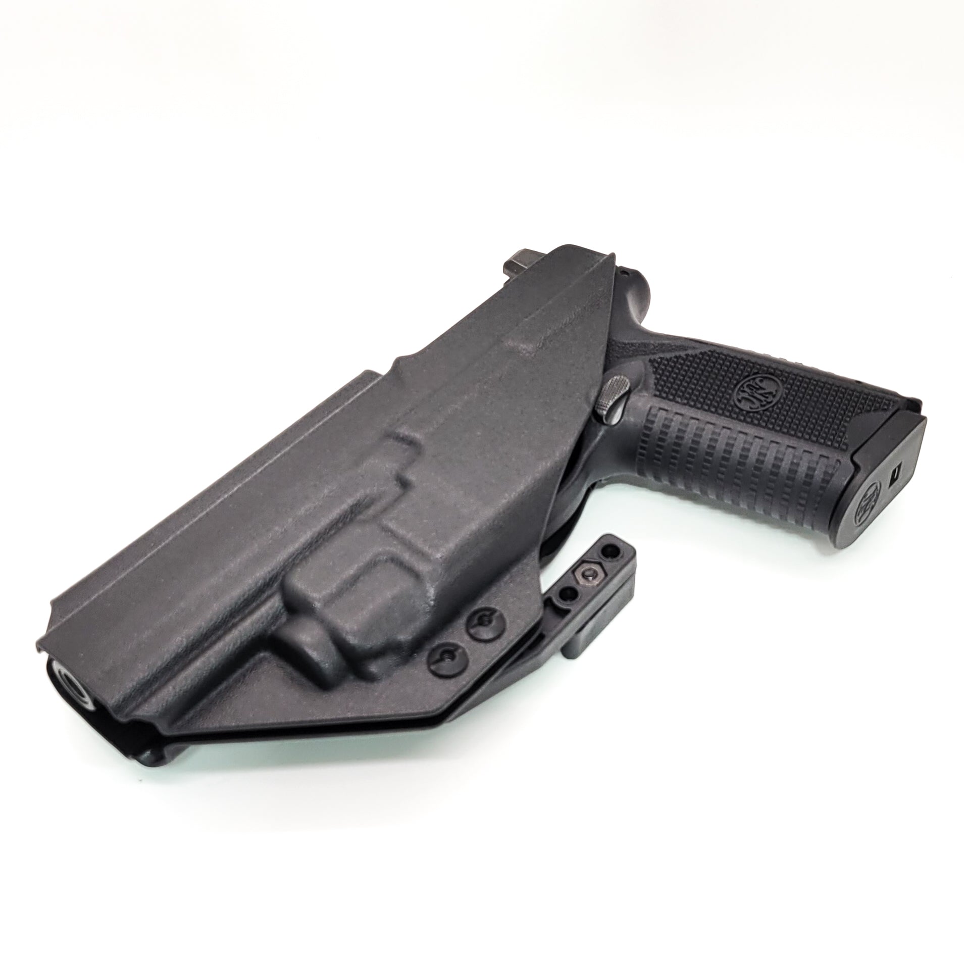 For the best IWB Kydex Inside Waistband Holster for the  FN 509 LS Edge & Apex Tactical 5.00" slide & Streamlight TLR-8 or 8A, shop Four Brothers Holsters. 