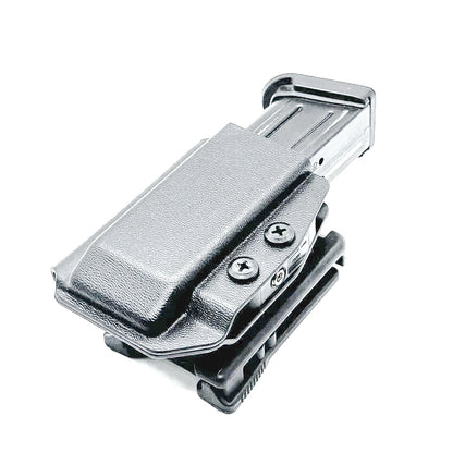 Black Kydex OWB Outside Waistband magazine pouch for FN 509 9mm from Four Brothers Holsters.  Proudly made in the USA.