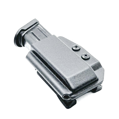 Black Kydex OWB Outside Waistband magazine pouch for FN 509 9mm from Four Brothers Holsters.  Proudly made in the USA.