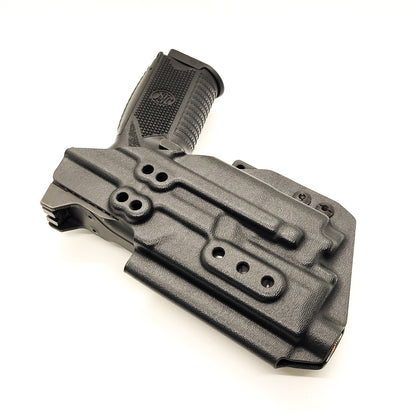 For the best IWB Kydex Inside Waistband Holster for the FN 509 compact, 509, or  509 Tactical & OLight PL-MINI 2 Valkyrie, shop Four Brothers 4BROS Holsters. 