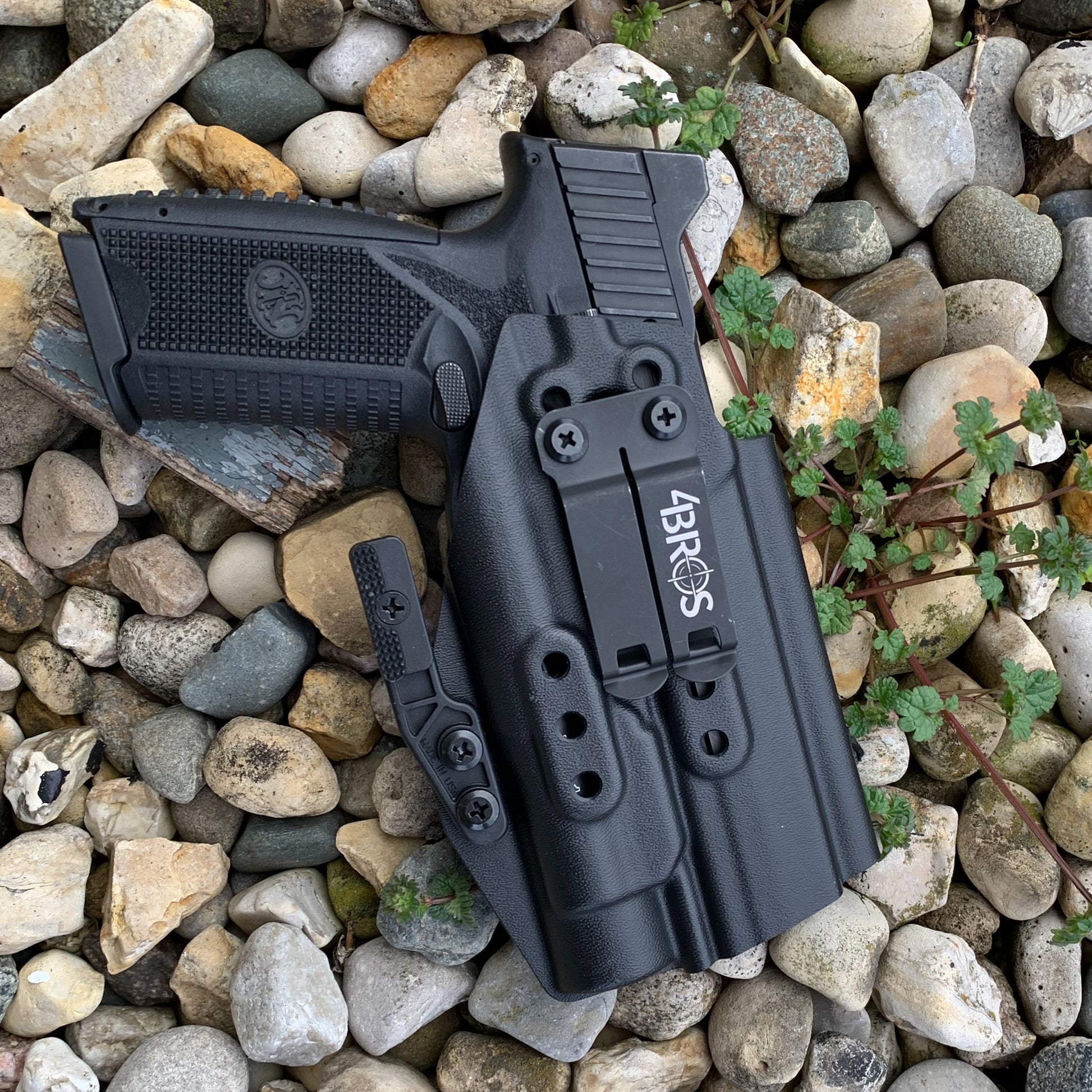 For the best IWB Kydex Inside Waistband Holster for the FN 509  and FN 509 Tactical with the Streamlight TLR-1 or TLR-1 HL, shop Four Brothers 4BROS Holsters.
