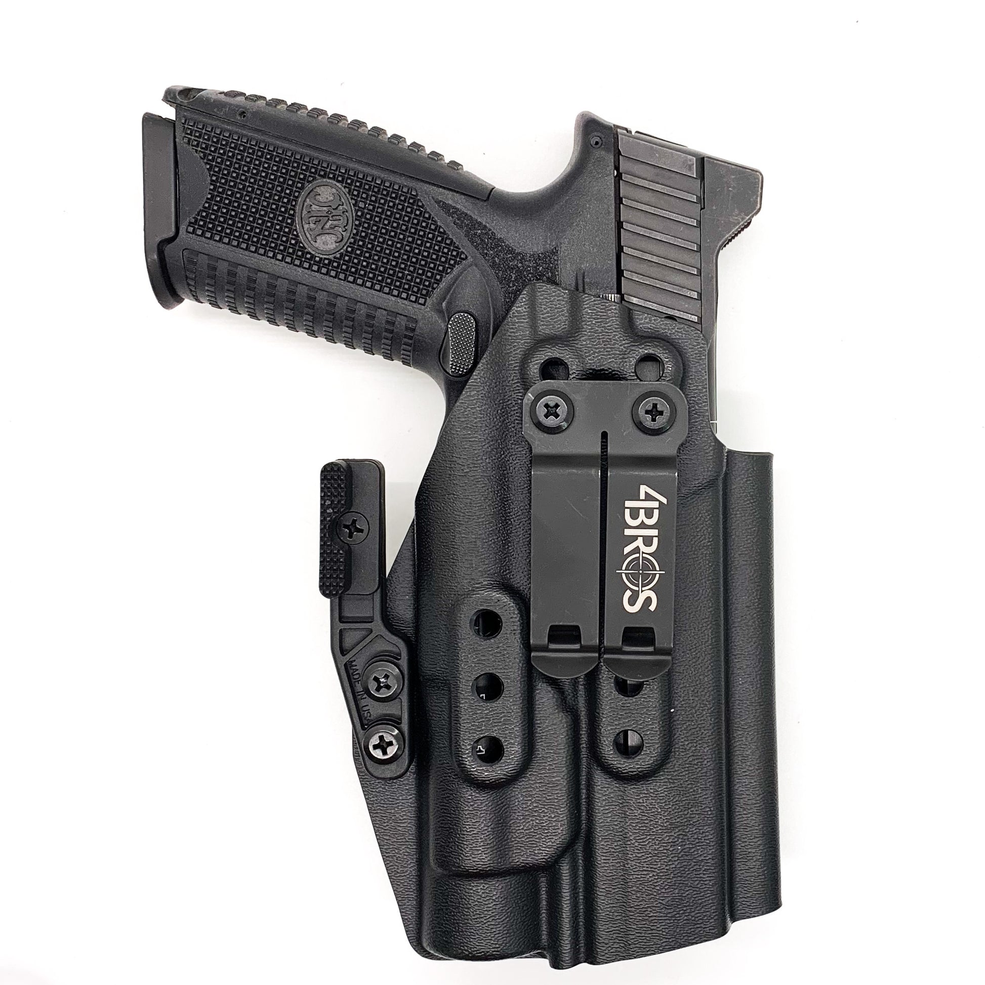 For the best IWB Kydex Inside Waistband Holster for the FN 509  and FN 509 Tactical with the Streamlight TLR-1 or TLR-1 HL, shop Four Brothers 4BROS Holsters.