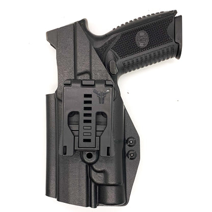 For the best Outside Waistband OWB Holster for the FN 509 Tactical with the Streamlight TLR-1 or TLR-1 HL weapon-mounted light, shop Four Brothers Holsters. 