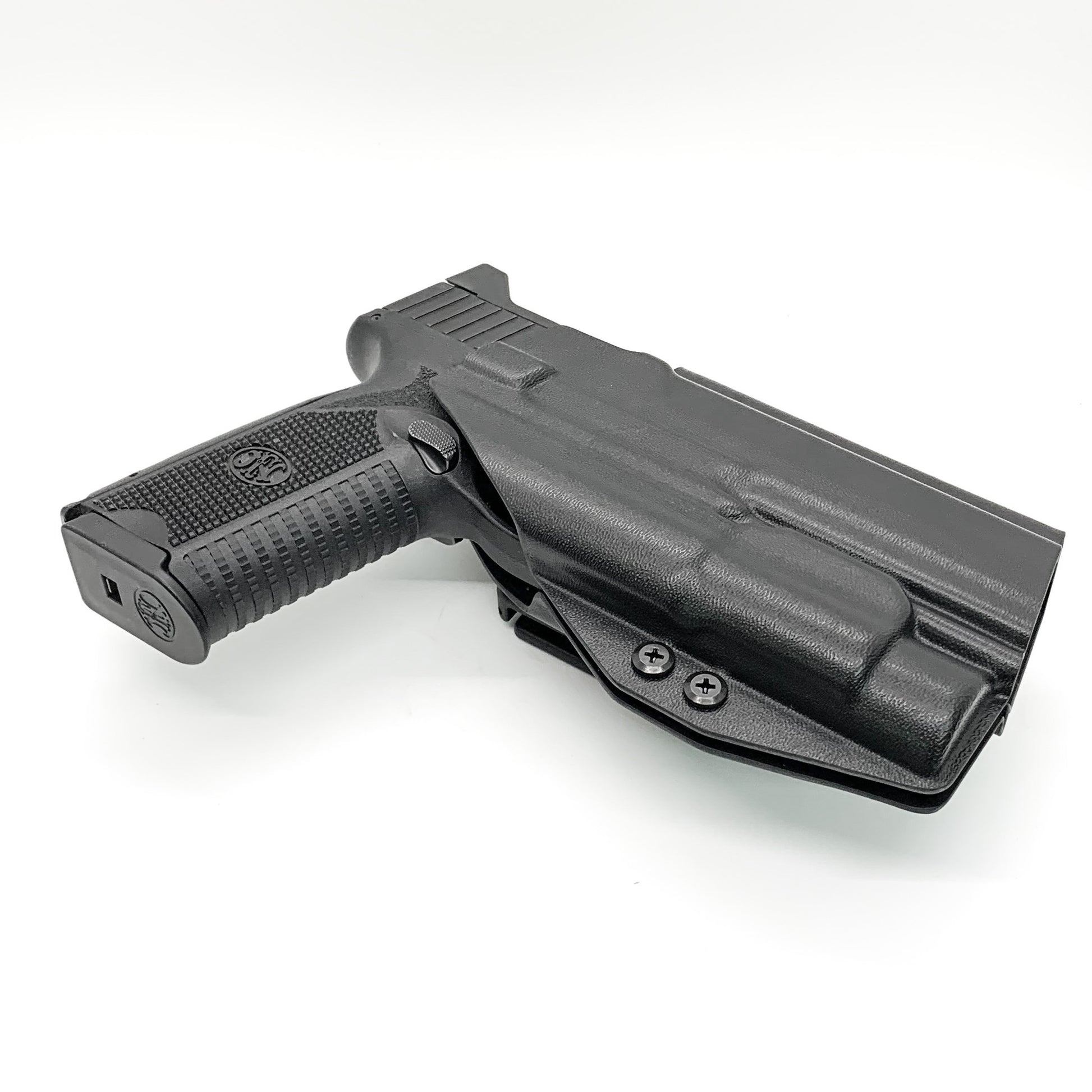 For the best Outside Waistband OWB Holster for the FN 509 Tactical with the Streamlight TLR-1 or TLR-1 HL weapon-mounted light, shop Four Brothers Holsters. 