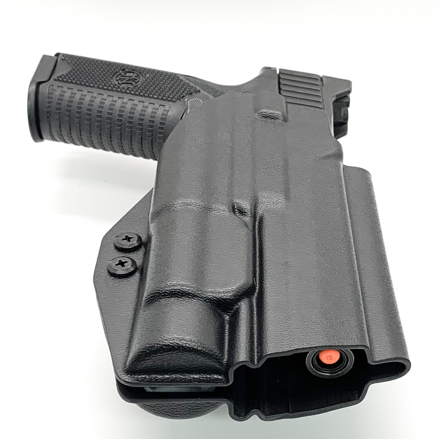 For the best Outside Waistband OWB Holster for the FN 509 Tactical with the Streamlight TLR-1 or TLR-1 HL weapon-mounted light, shop Four Brothers Holsters. 