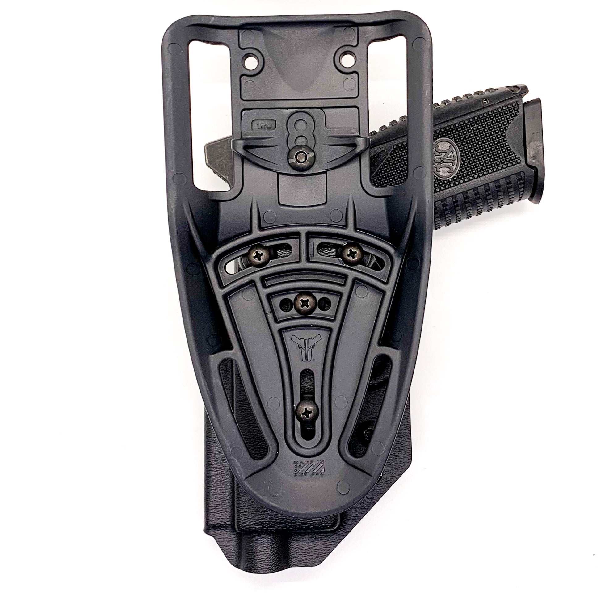 For the best Outside Waistband FN 509 standard or 509 Tactical with Apex 5.00" slide Duty & Competition Style Kydex Holster, shop Four Brothers 4BROS Holsters.
