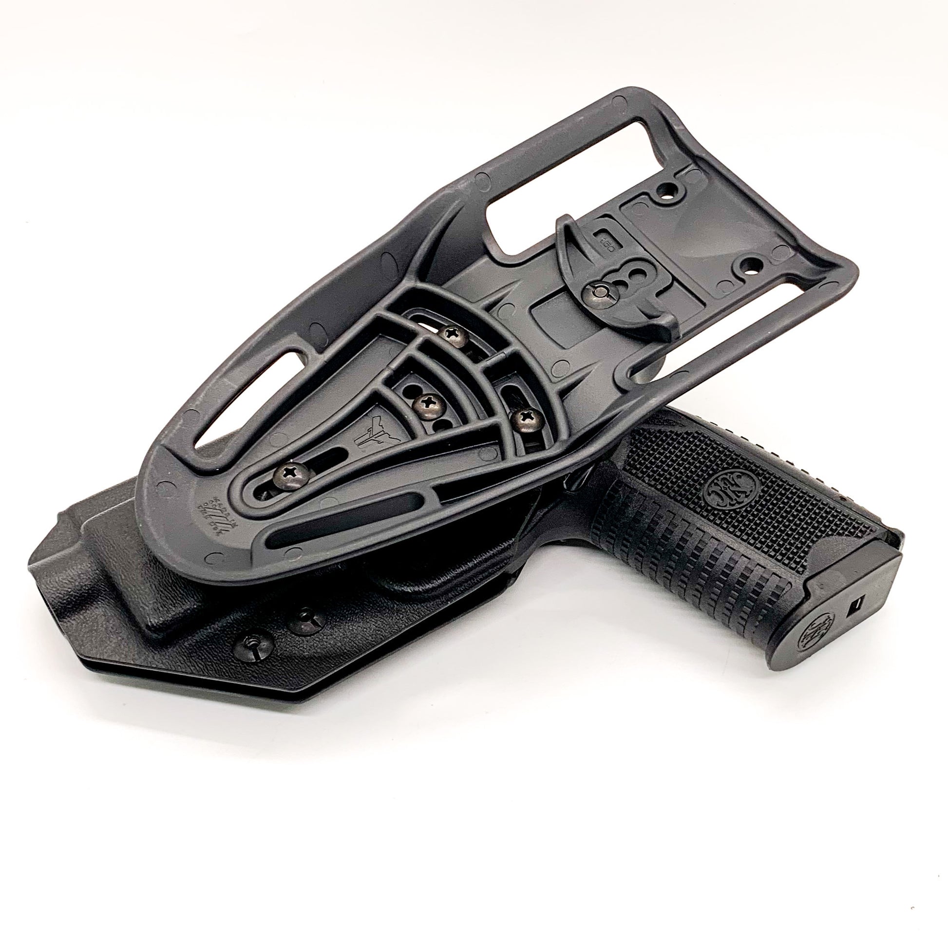 For the best Outside Waistband FN 509 standard or 509 Tactical with Apex 5.00" slide Duty & Competition Style Kydex Holster, shop Four Brothers 4BROS Holsters.
