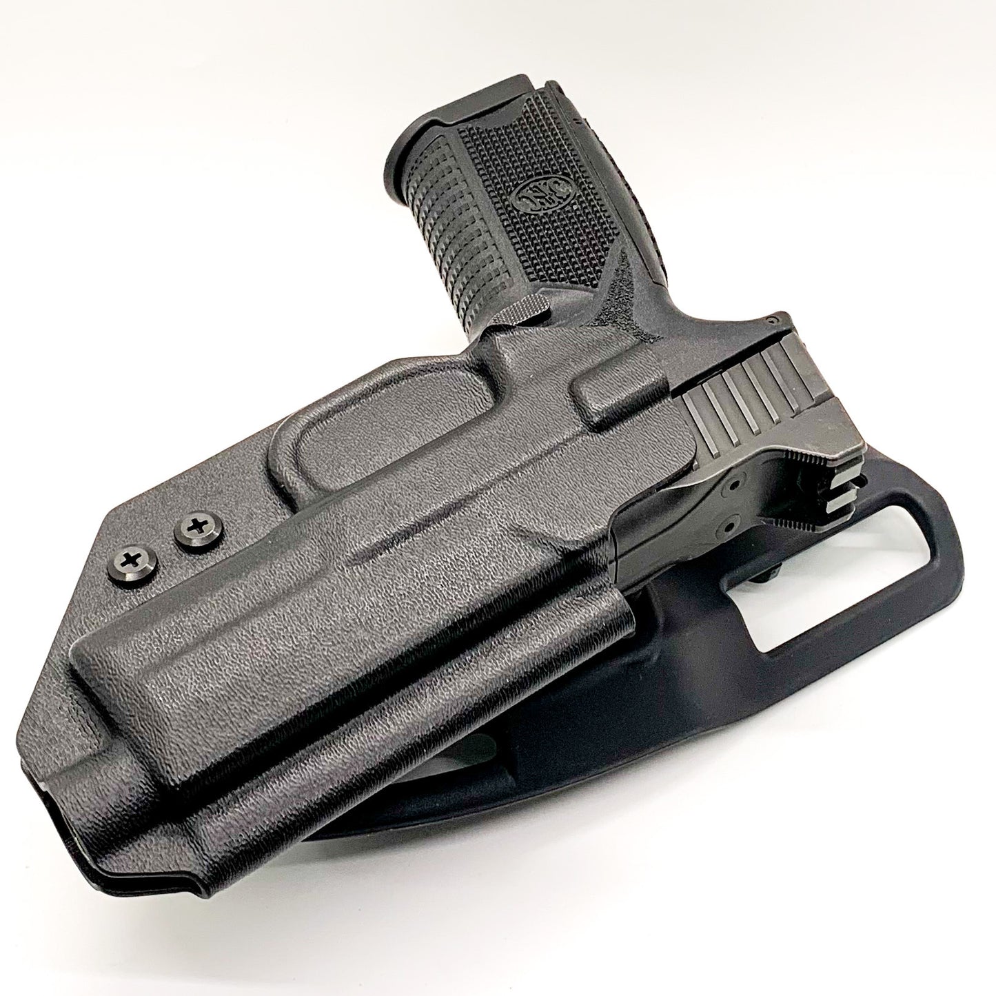 For the best Outside Waistband FN 509 standard or 509 Tactical with Apex 5.00" slide Duty & Competition Style Kydex Holster, shop Four Brothers 4BROS Holsters.
