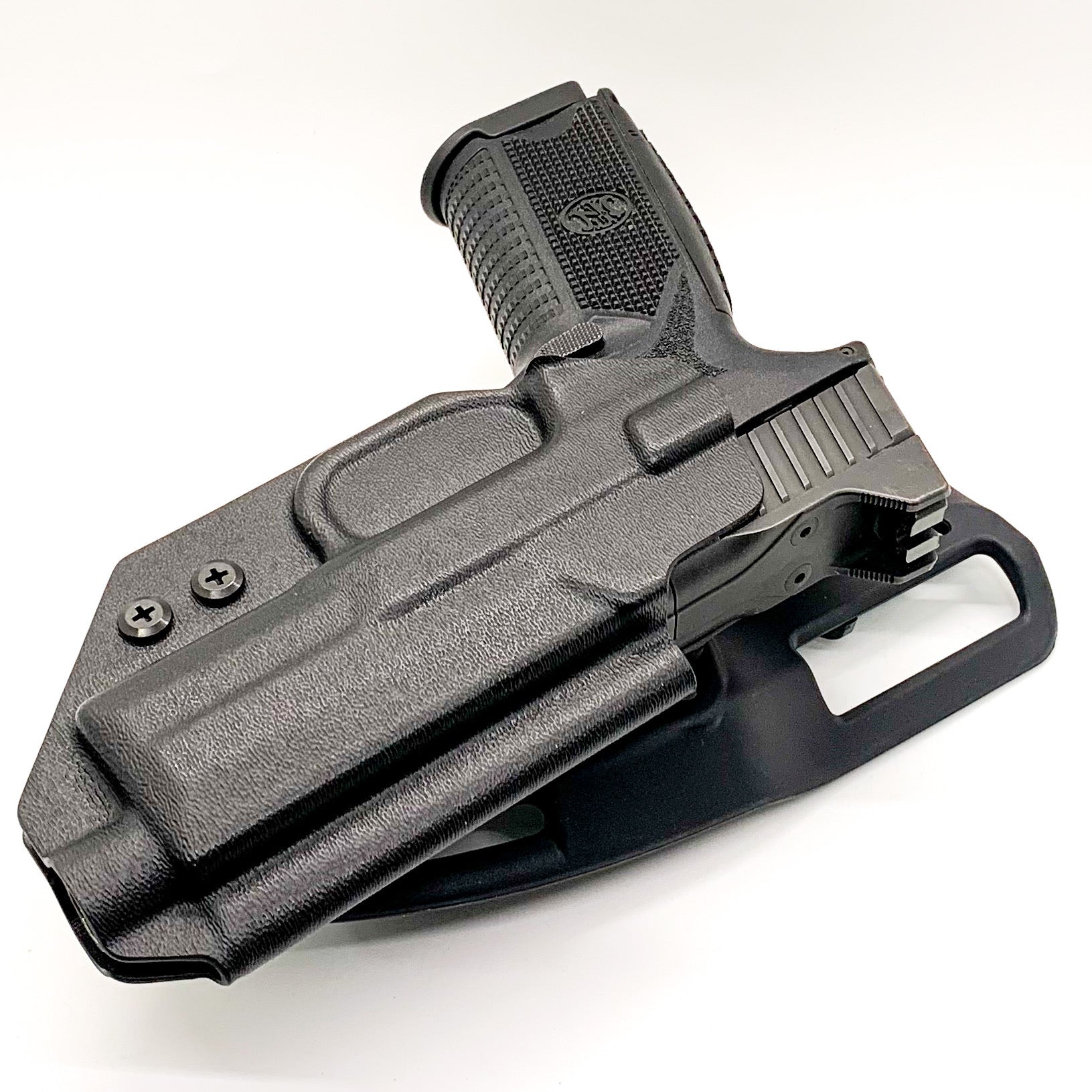 For the best Outside Waistband FN 509 standard or 509 Tactical with Apex 5.00" slide Duty & Competition Style Kydex Holster, shop Four Brothers 4BROS Holsters.
