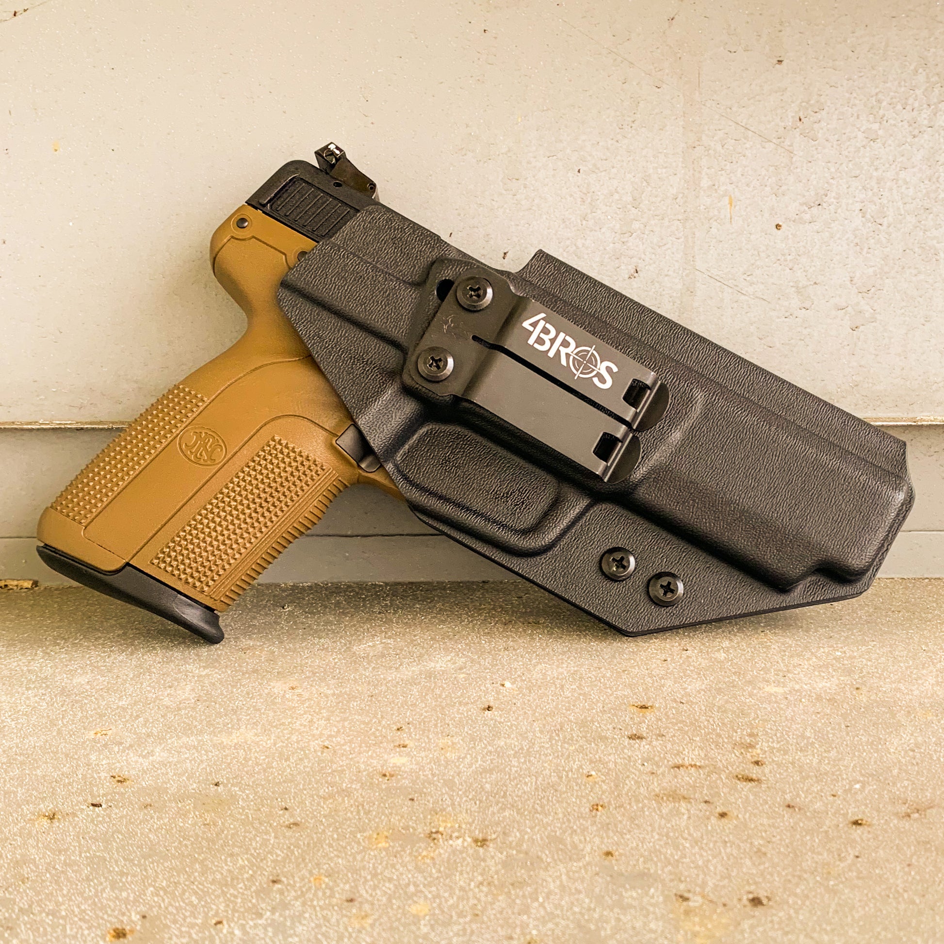 For the best Inside Waistband Holster IWB designed to fit the FN America Five-seveN pistol, shop Four Brothers 4BROS Holsters.  Proudly Made in the USA.