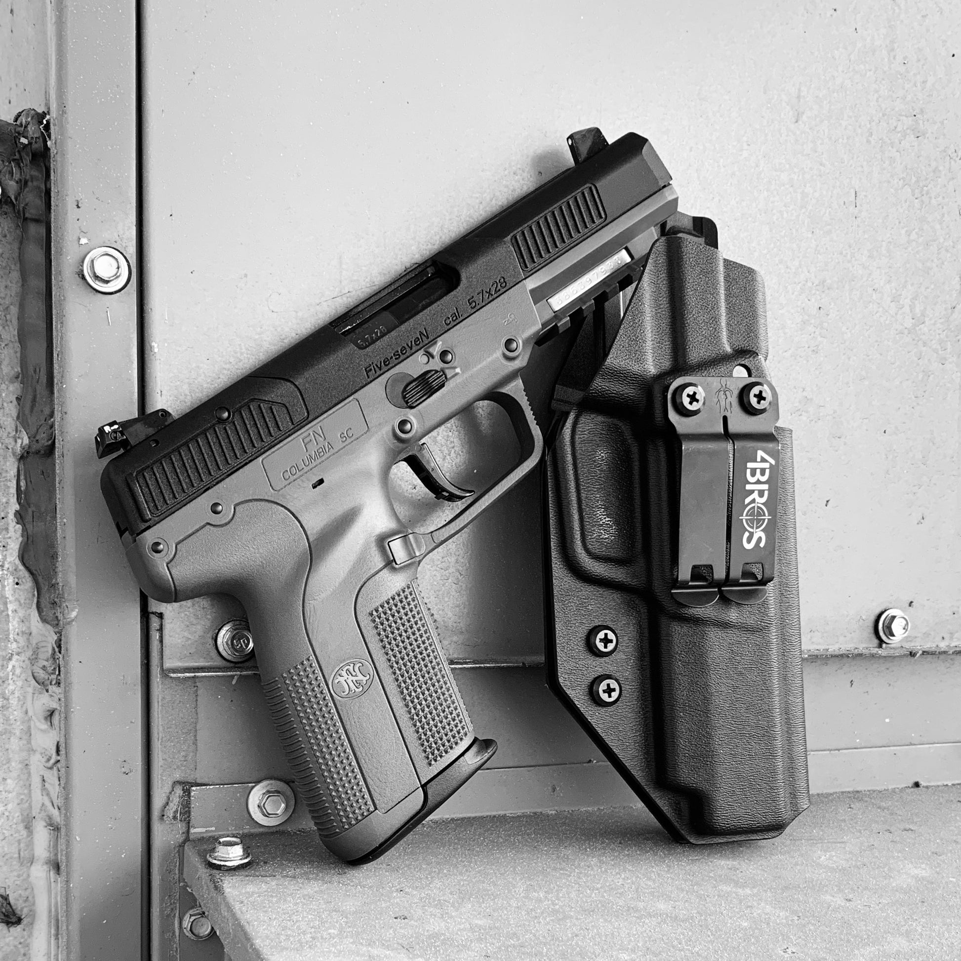 For the best Inside Waistband Holster IWB designed to fit the FN America Five-seveN pistol, shop Four Brothers 4BROS Holsters.  Proudly Made in the USA.