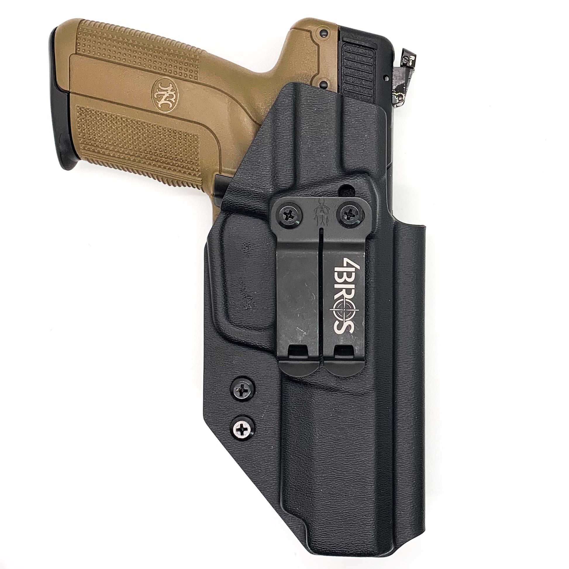 For the best Inside Waistband Holster IWB designed to fit the FN America Five-seveN pistol, shop Four Brothers 4BROS Holsters.  Proudly Made in the USA.