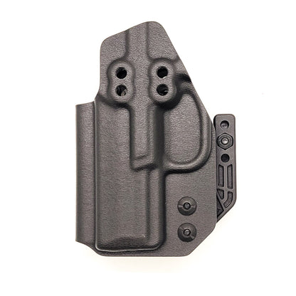 For the best, most comfortable and compact concealed IWB AIWB inside waistband holster designed for the FN Reflex pistol shop Four Brothers Holsters. Our holsters are vacuum formed with a precision machined mold designed from a CAD model of the actual firearm. Suitable for pocket carry. Made in the USA. FN REFLEX