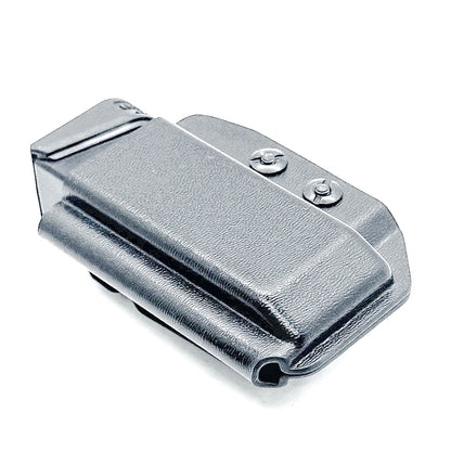Black Kydex IWB AIWB appendix inside waistband magazine pouch for FN Reflex from Four Brothers Holsters.  Proudly made in the USA.