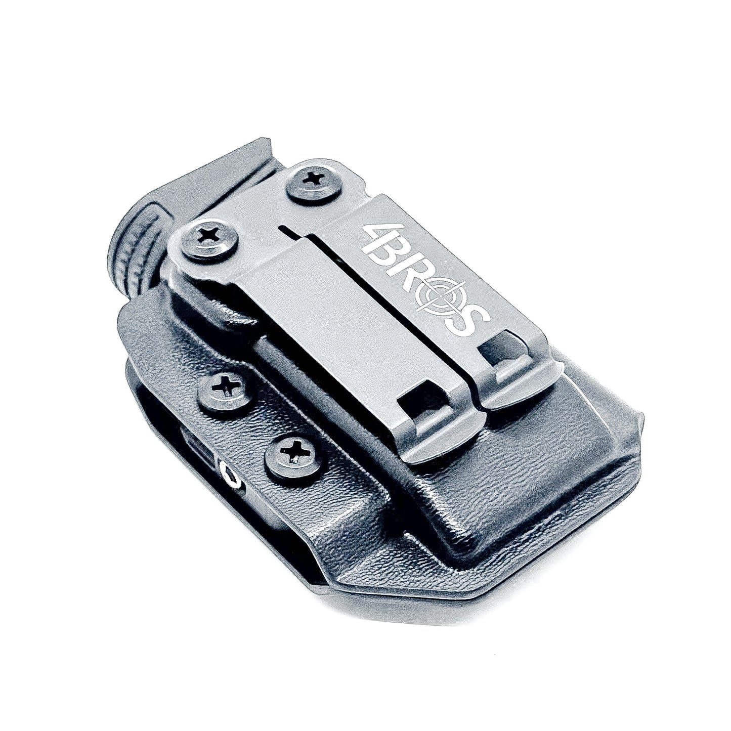 Black Kydex IWB AIWB appendix inside waistband magazine pouch for FN Reflex from Four Brothers Holsters.  Proudly made in the USA.