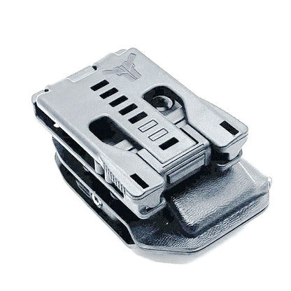 Black Kydex OWB Outside Waistband magazine pouch for FN Reflex from Four Brothers 4BROS Holsters.   Proudly made in the USA.