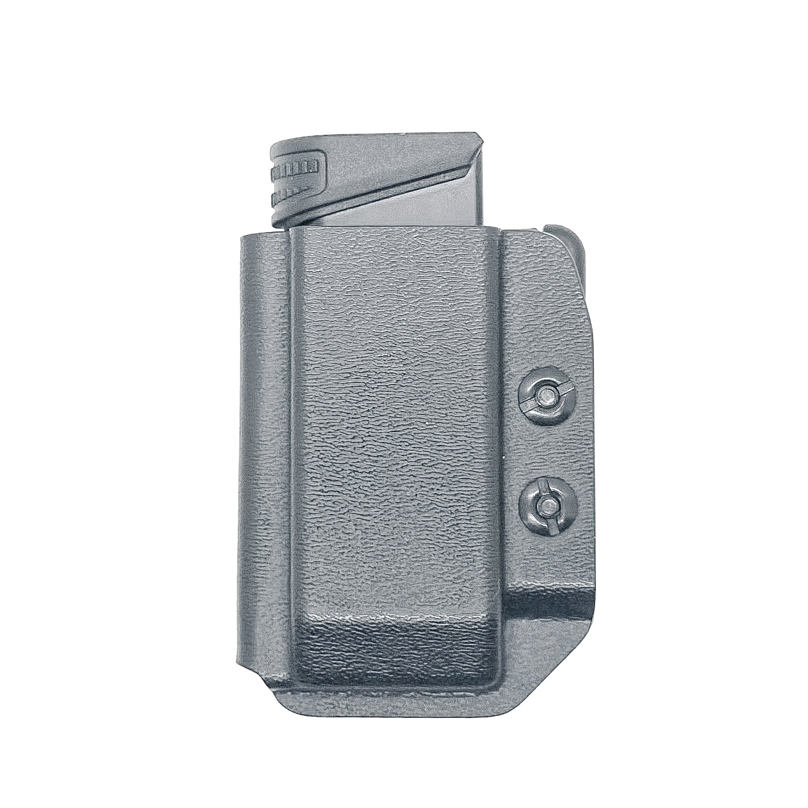 Black Kydex OWB Outside Waistband magazine pouch for FN Reflex from Four Brothers 4BROS Holsters.   Proudly made in the USA.