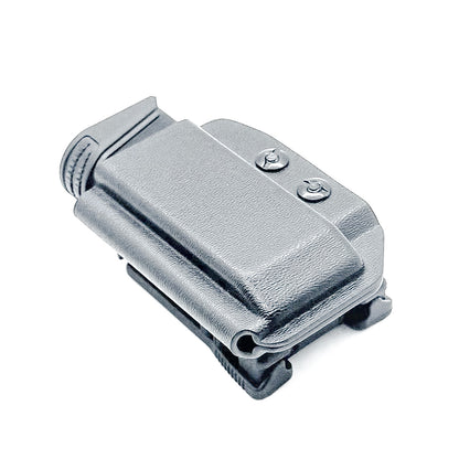 Black Kydex OWB Outside Waistband magazine pouch for FN Reflex from Four Brothers 4BROS Holsters.   Proudly made in the USA.