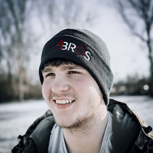 Keep warm and fashionable with the 4Bros Beanie from Four Brothers Holsters. A snug fit for any enthusiast looking to support their favorite brand in style.