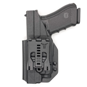 For the best Outside Waistband OWB Kydex holster designed to fit the Glock Gen 5 17, 17 MOS, 47, and 47 MOS and the Streamlight TLR-7 or TLR-7A light, shop Four Brothers Holsters. Full sweat guard, adjustable retention, cleared for red dot optics. Smooth edges to reduce printing. Proudly made in the USA. 