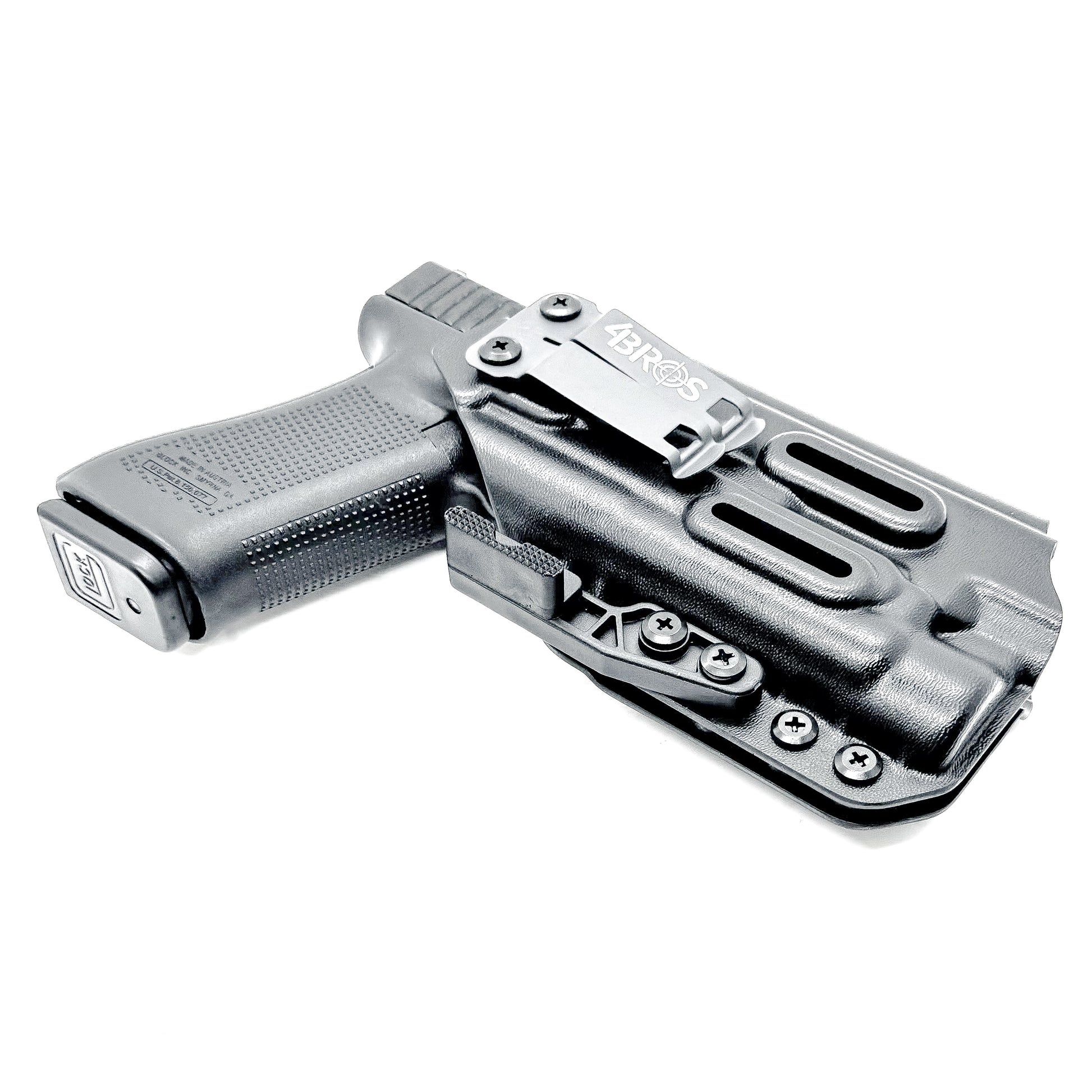 Precision-fit IWB holster for Glock 17 and 47 with Streamlight TLR-1 HL-X. Red dot compatible, Modwing ready, adjustable retention, and proudly made in the USA.