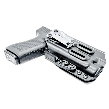 Precision-fit IWB holster for Glock 17 and 47 with Streamlight TLR-1 HL-X. Red dot compatible, Modwing ready, adjustable retention, and proudly made in the USA.