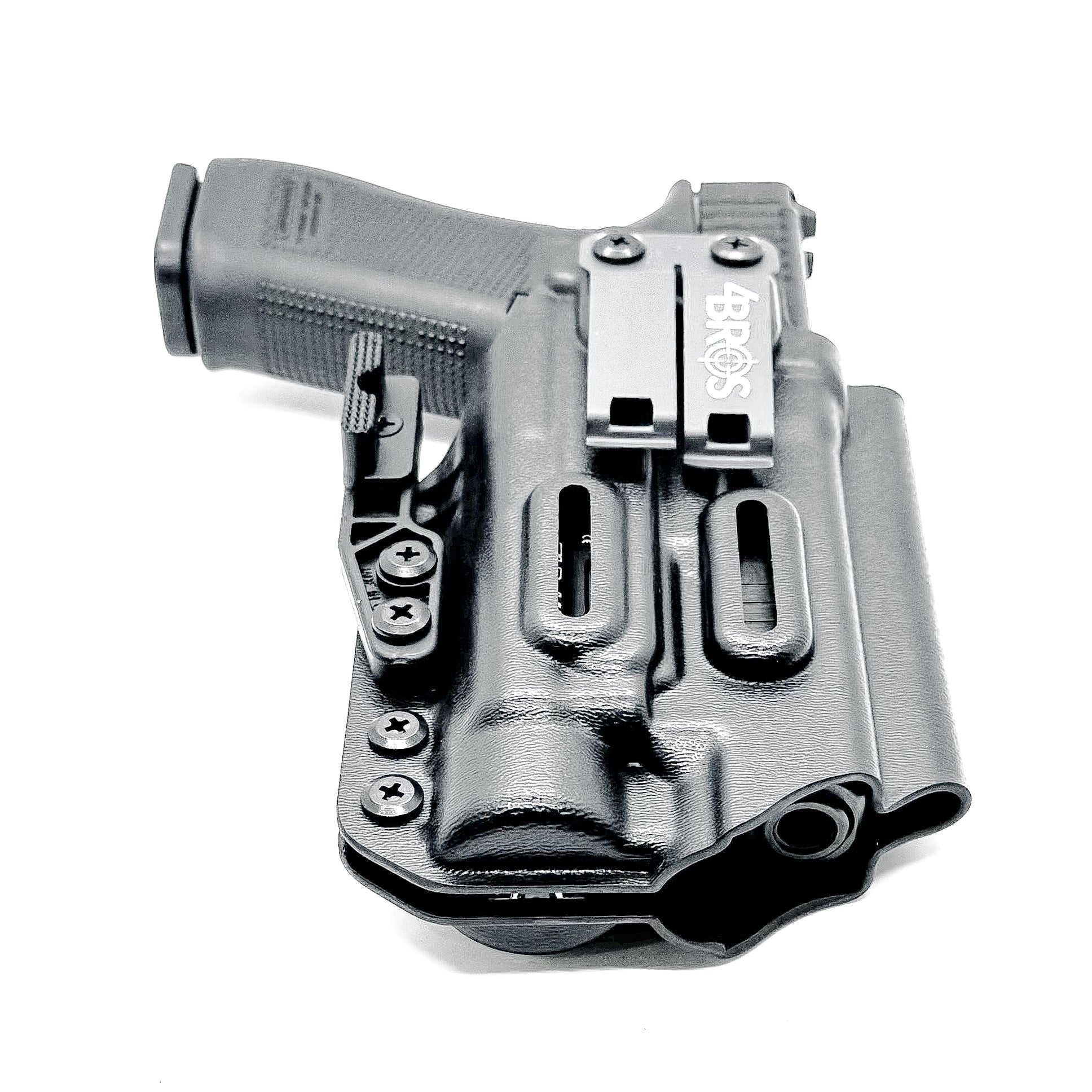 Precision-fit IWB holster for Glock 17 and 47 with Streamlight TLR-1 HL-X. Red dot compatible, Modwing ready, adjustable retention, and proudly made in the USA.