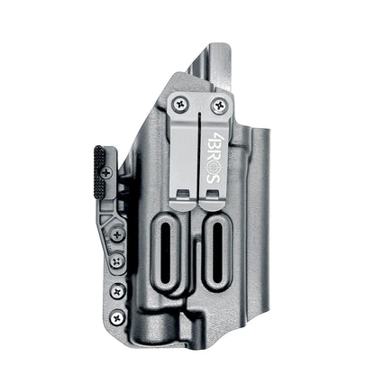 Precision-fit IWB holster for Glock 17 and 47 with Streamlight TLR-1 HL-X. Red dot compatible, Modwing ready, adjustable retention, and proudly made in the USA.