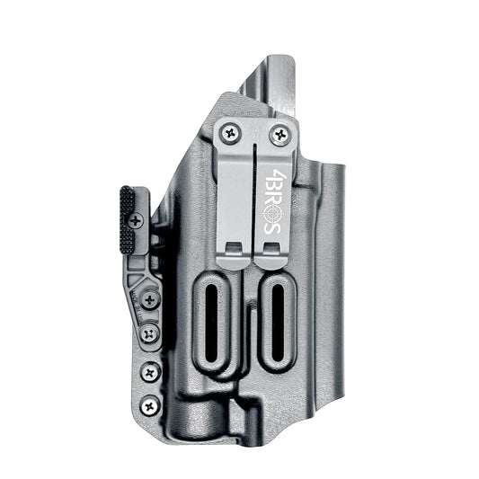 Precision-fit IWB holster for Glock 17 and 47 with Streamlight TLR-1 HL-X. Red dot compatible, Modwing ready, adjustable retention, and proudly made in the USA.
