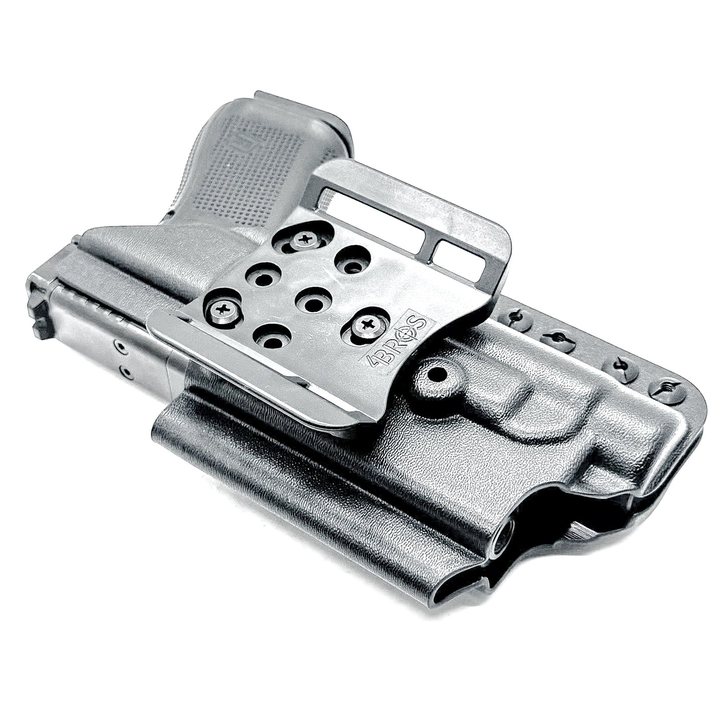 Outside Waistband OWB Holster for the Glock 19, 19X & 45 Gen 5 pistols & Streamlight TLR-1 HL weapon-mounted light from Four Brothers Holsters.