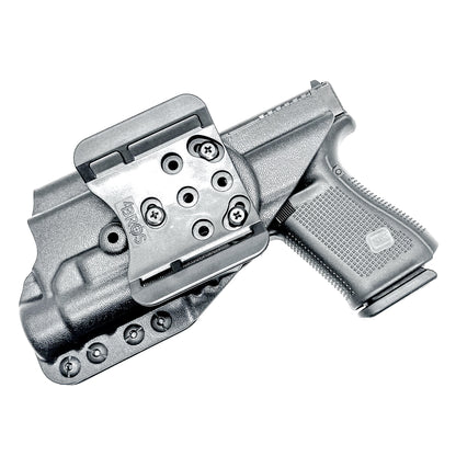 Outside Waistband OWB Holster for the Glock 19, 19X & 45 Gen 5 pistols & Streamlight TLR-1 HL weapon-mounted light from Four Brothers Holsters.