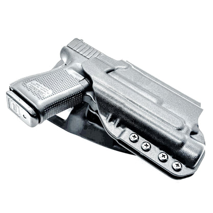 OWB, Outside Waistband light duty & competition holster for Glock 19 & 45 with Streamlight TLR-1 HL-X. Red dot ready, optic and barrel compatible. Made in USA.