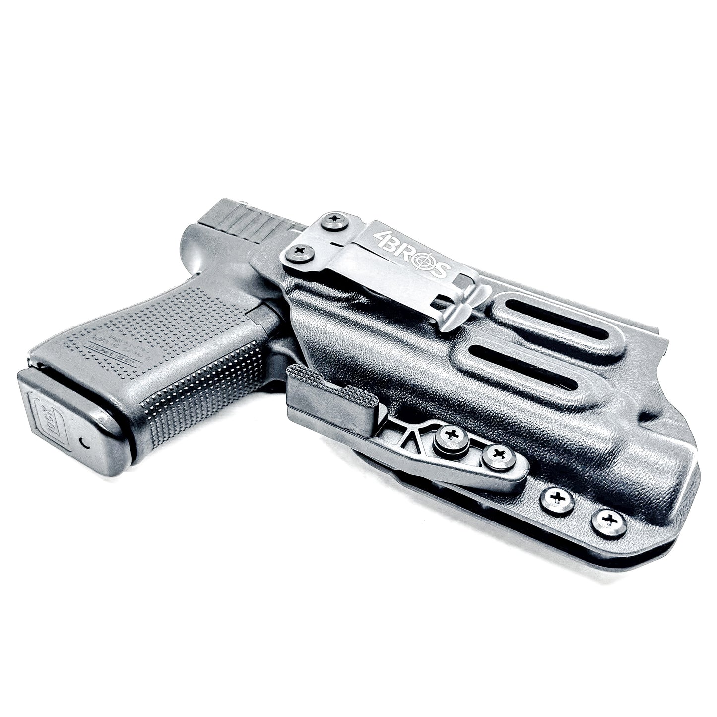 IWB holster for Glock 19 and 45 with Streamlight TLR-1 HL-X. Red dot compatible, Modwing ready, adjustable retention, and proudly made in the USA