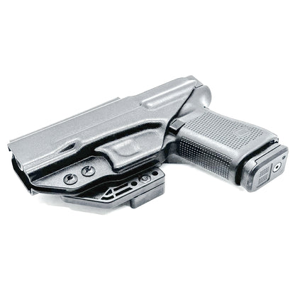 IWB holster for Glock 19, 19X, 45, and 32 – right-hand draw, adjustable retention and cant, full sweat guard, made in the USA from .093" Kydex