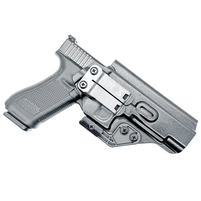 Black IWB Kydex Inside Waistband Concealment Holster for the Glock 34 Gen 5 handgun from Four Brothers 4BROS Holsters. Proudly made in the USA