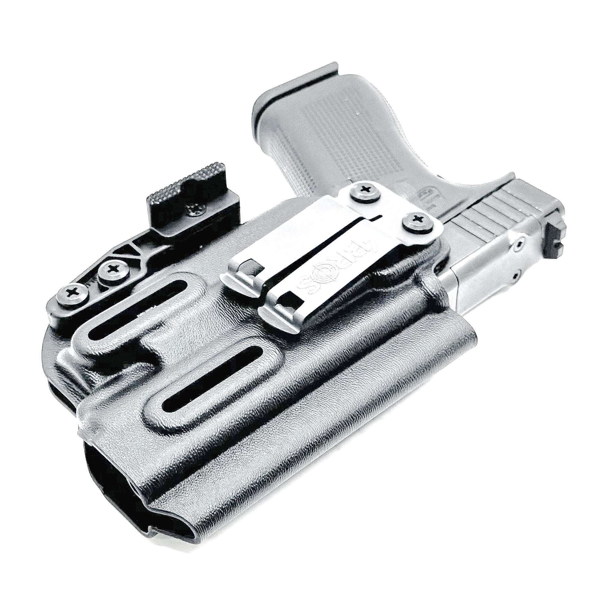 Kydex Inside Waistband Holster for the Glock 43X MOS, 48 MOS, 43X Rail, or 48 Rail pistols & Streamlight TLR-7 Sub from Four Brothers Holsters