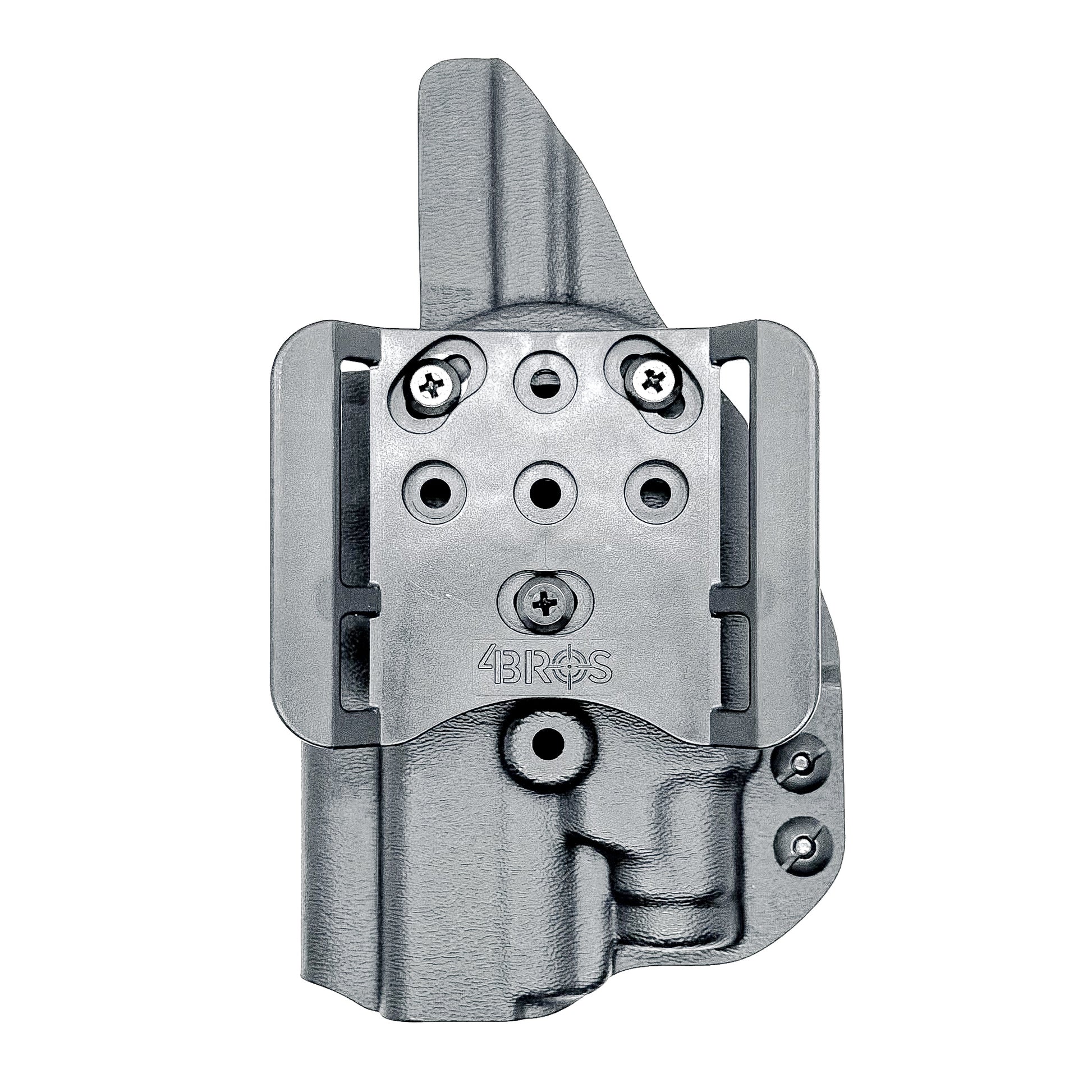 Outside Waistband Holster for the Glock 43X MOS, 48 MOS, 43X Rail, or 48 Rail pistols & Streamlight TLR-7 Sub from Four Brothers Holsters.