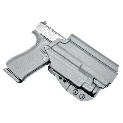 Outside Waistband Holster for the Glock 43X MOS, 48 MOS, 43X Rail, or 48 Rail pistols & Streamlight TLR-7 Sub from Four Brothers Holsters.