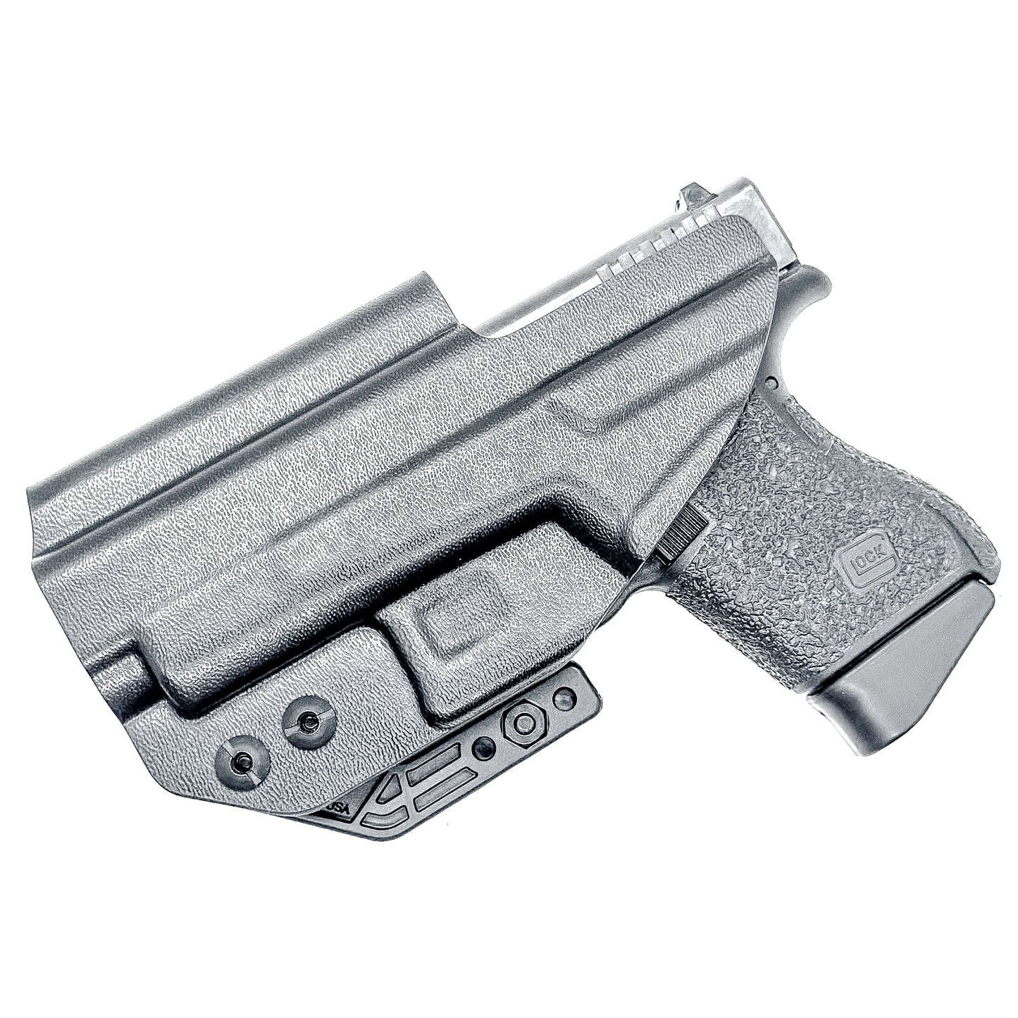Glock 43 & 43X IWB Holster, Black, Right Hand, Monoblock & Modwing, Made in the USA