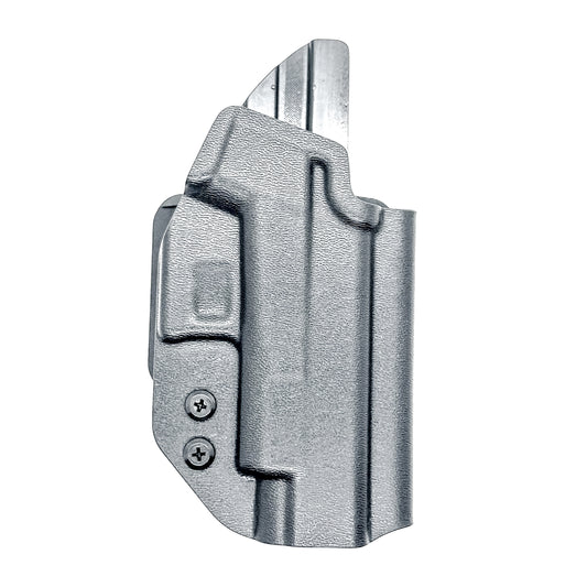 Glock 48 & 48 MOS OWB Holster, Right Hand, Black, with 4Bros 1.5" Belt Slide. Made in the USA