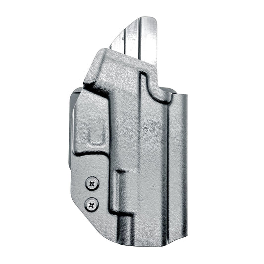 Glock 48 & 48 MOS OWB Holster, Right Hand, Black, with 4Bros 1.5" Belt Slide. Made in the USA